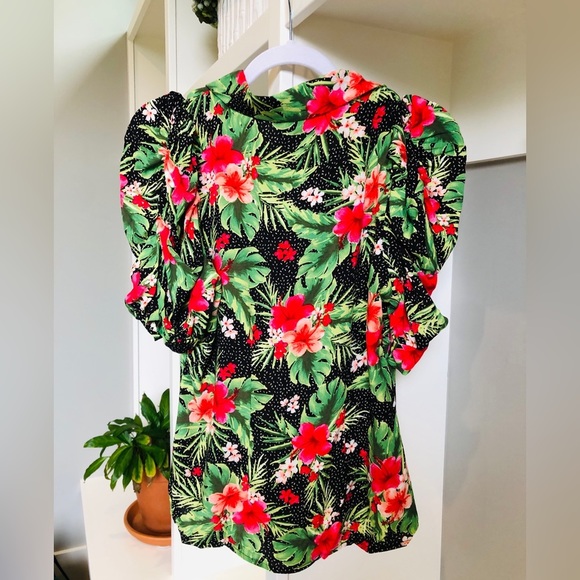 Tropical Print Blouse - Picture 2 of 7